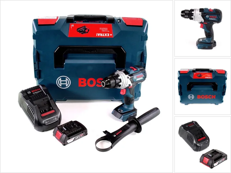 GSR 18V-110 C accuboormachine 18 V 110 Nm borstelloos + 1x accu 2,0 Ah + oplader + L-Boxx de Bosch Professional – image du produit