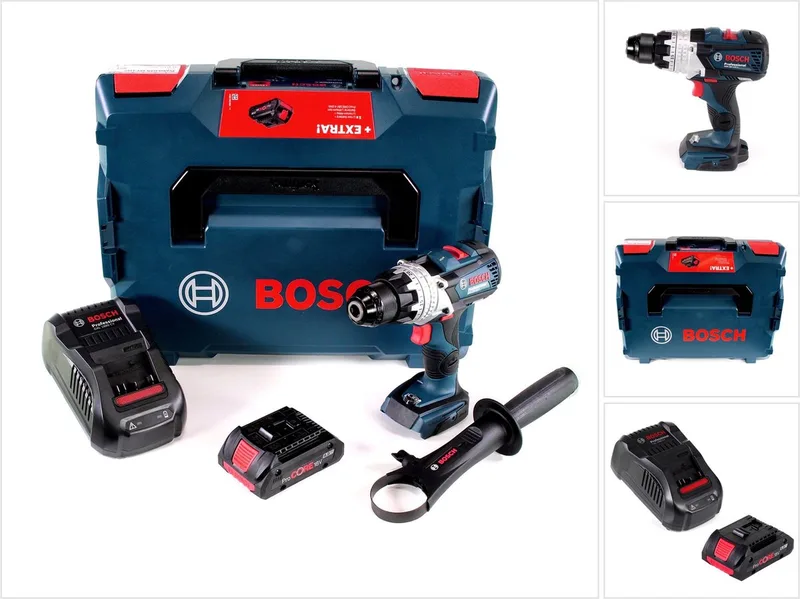 GSR 18V-110 C accuboormachine 18V 110Nm borstelloos + 1x ProCore accu 4.0Ah + lader + L-Boxx de Bosch Professional – image du produit
