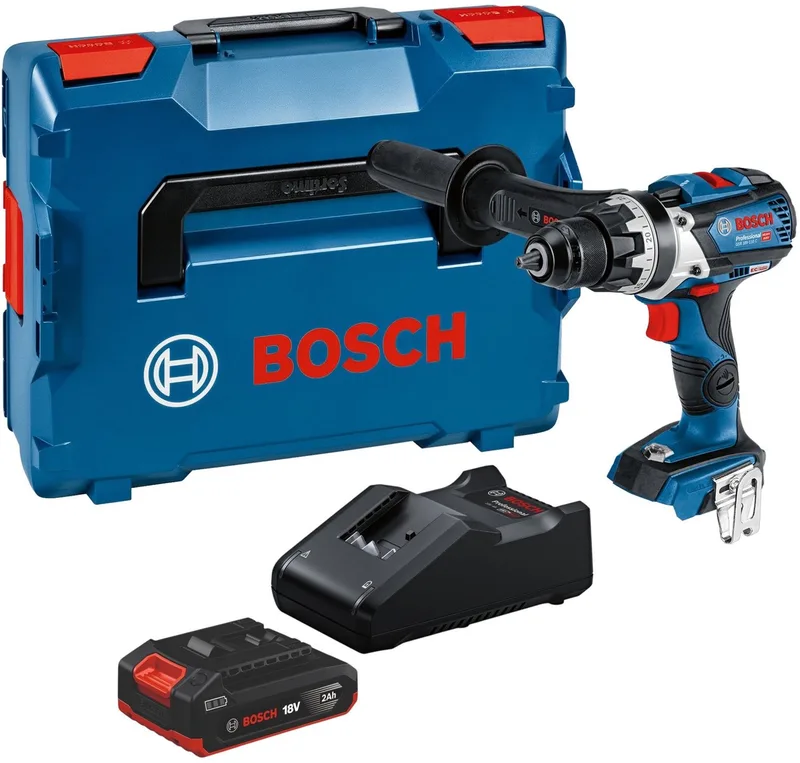 GSR 18V-110 C Professional accuboormachine 18 V 110 Nm borstelloos + 1x accu 2,0 Ah + oplader + L-Boxx de Bosch Professional – image du produit
