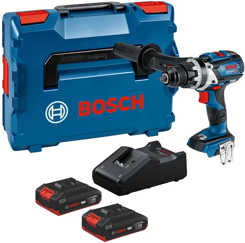 GSR 18V-110 C Professional accuboormachine 18 V 110 Nm borstelloos + 2x accu 2,0 Ah + oplader + L-Boxx de Bosch Professional – image du produit