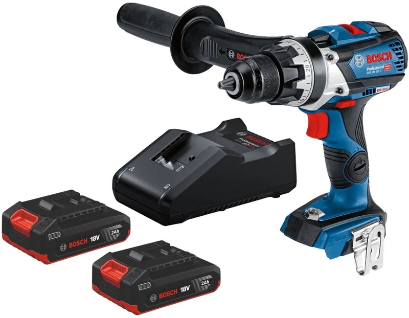 GSR 18V-110 C Professional accuboormachine 18 V 110 Nm borstelloos + 2x accu 2,0 Ah + oplader von Bosch Professional – Produktbild