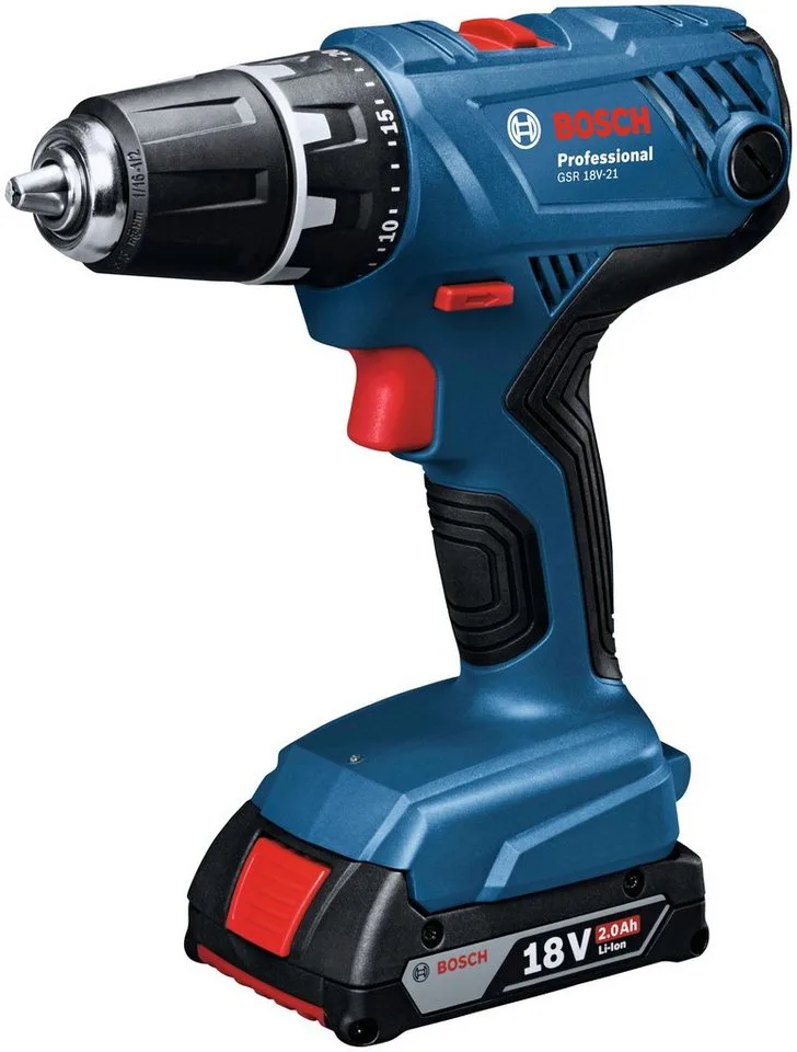 Gsr 18v-21 +2 Batteries Sans Fil de Bosch Professional – image du produit 2 sur 4