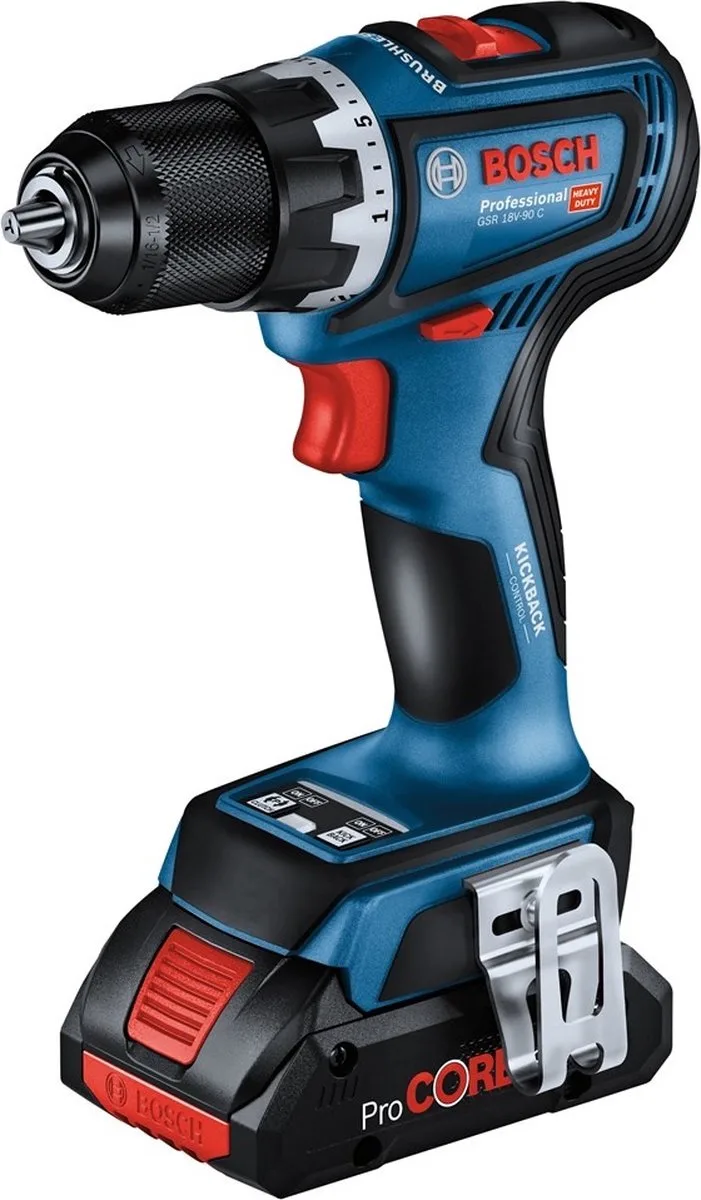 GSR 18V-90 C Accu Schroefboormachine 18V 4.0Ah in L-Boxx - 06019K6004 de Bosch Professional – image du produit