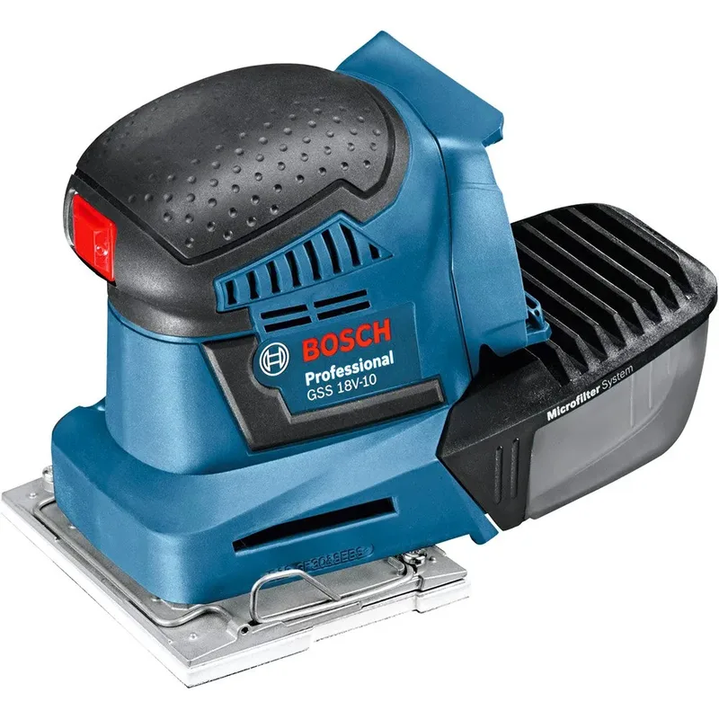 GSS 18V-10 Accu Vlakschuurmachine 18V Basic Body - 06019D0200 van Bosch Professional – productafbeelding 2 van 6