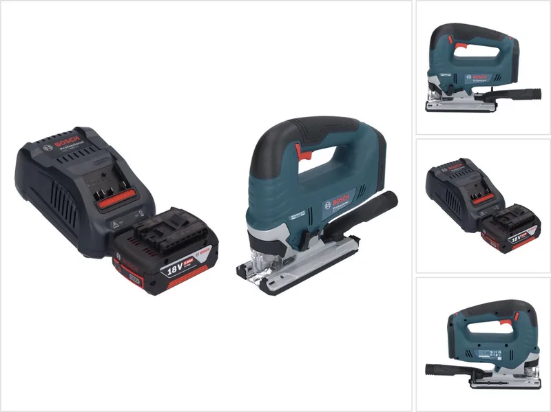 GST 18V-125 B Professionele accudecoupeerzaag 18 V 125 mm borstelloos + 1x accu 5.0 Ah + lader från Bosch Professional – produktbild