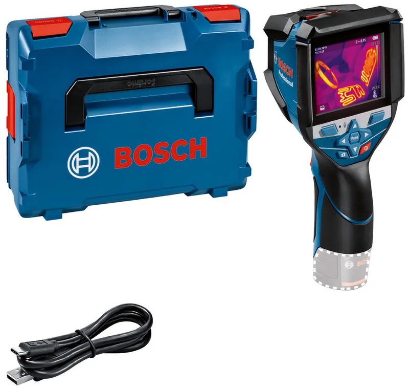 GTC 600 C Accu Warmtebeeldcamera 12V Basic Body in L-Boxx - 0601083508 de Bosch Professional, Kleurloos – image du produit