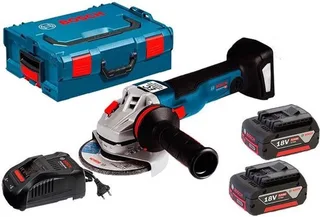 GWS 18V-10 | accu Haakse Slijper | 150 mm | Set | 2x 5,0 Ah accu + Lader | in L-Boxx | op=op van Bosch Professional – productafbeelding 1 van 6