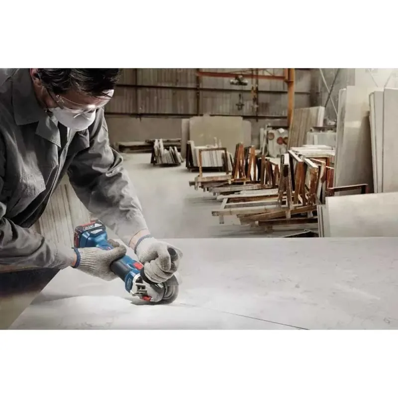 GWS 18V-8 Accu haakse slijper 125mm 18V 4.0Ah in L-Boxx - 06019N9002 fra Bosch Professional – produktbillede 3 af 6