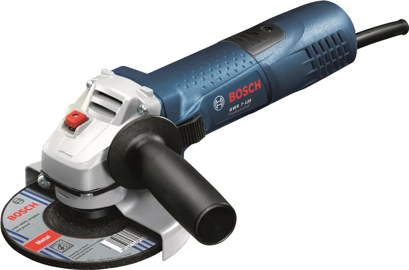 GWS 7-125 Haakse Slijper - 720 Watt - 125 mm Schijfdiameter van Bosch Professional – productafbeelding 1 van 3