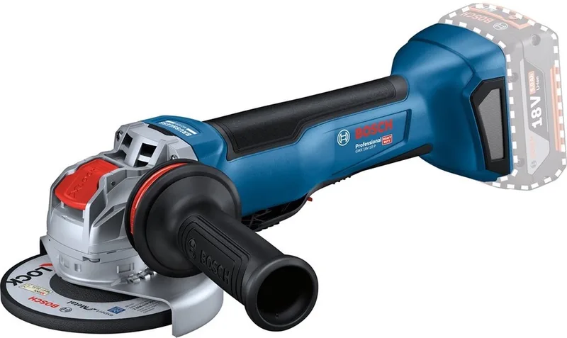 GWX 18V-10 P Accu haakse slijper 125mm X-LOCK 18V Basic Body - 06019J4200 de Bosch Professional – image du produit