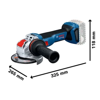 GWX 18V-11 S Accu haakse slijper 125mm X-Lock 18V Basic Body in L-Boxx - 06019N4200 de Bosch Professional – image du produit 3 sur 6
