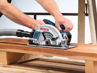 Handkreissäge GKS 190, 1400 W, 190 mm van Bosch Professional, Blauw, Zwart – productafbeelding 4 van 4