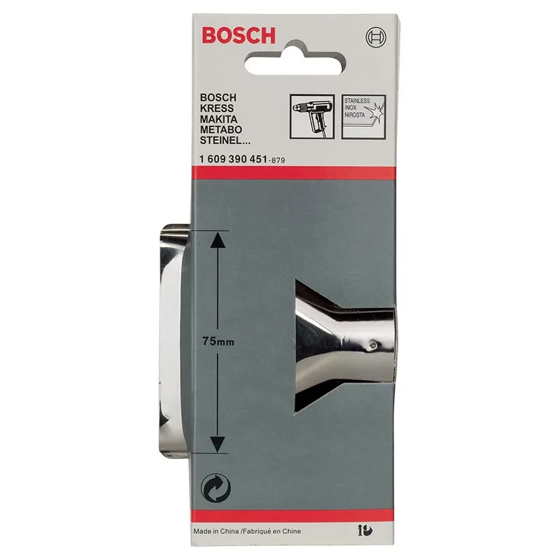 Heteluchtpistool Met Platte Nozzle 75 Mm van Bosch Professional – productafbeelding 2 van 2