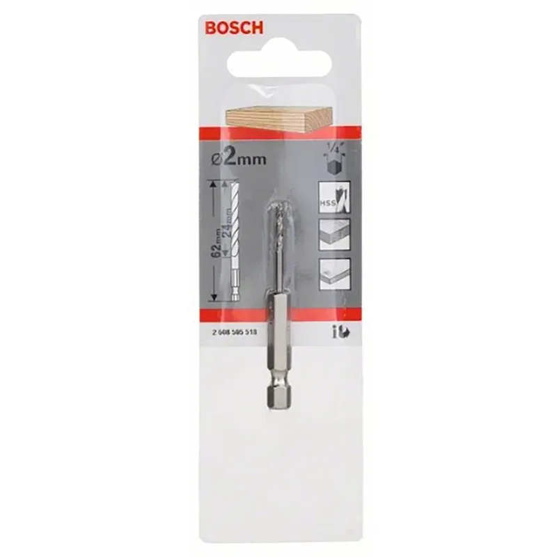 Hex 2 Mm Houtboor van Bosch Professional – productafbeelding 1 van 3