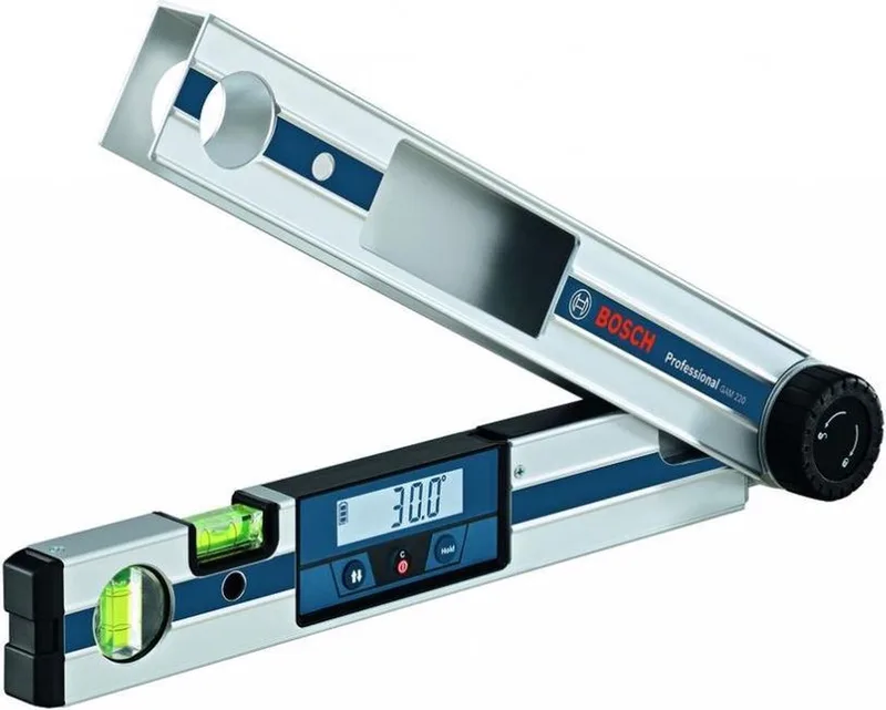 Hoekmeter en waterpas GAM 220 van Bosch Professional, Blauw – productafbeelding 1 van 4