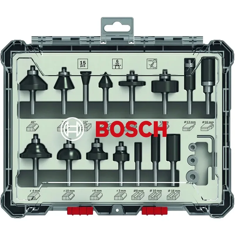 Holzbohrer-set Für Schaftfräser 6 Mm 15 Einheiten by Bosch Professional – product image 1 of 2