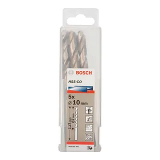 Hss-co Din338 10.0x87x133 Mm Metaalboor 5 Eenheden fra Bosch Professional – produktbillede 2 af 3