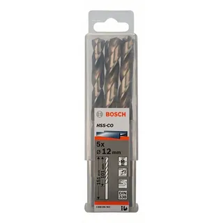 Hss-co Din338 12.0x101x151 Mm Metaalboor 5 Eenheden de Bosch Professional – image du produit 1 sur 2