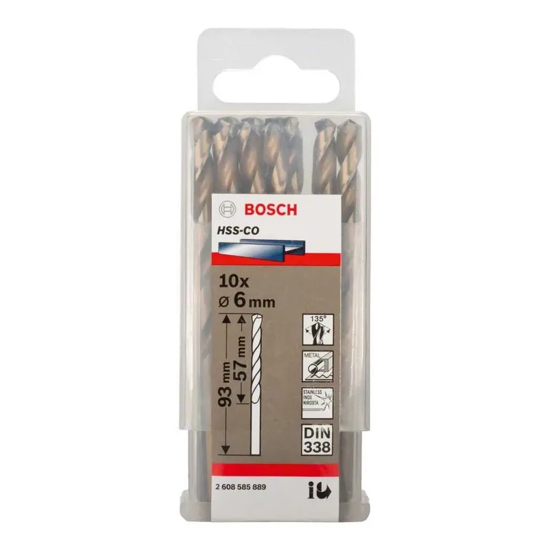 Hss-co Din338 6.0x57x93 Mm Metaalboor 10 Eenheden fra Bosch Professional – produktbillede 2 af 3