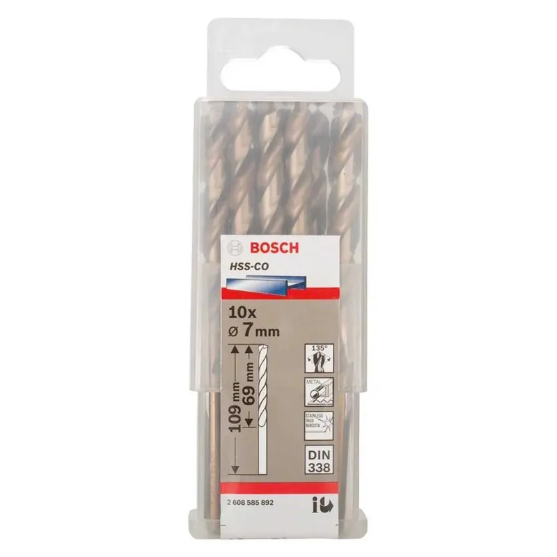 Hss-co Din338 7.0x69x109 Mm Metaalboor 10 Eenheden by Bosch Professional – product image 2 of 3