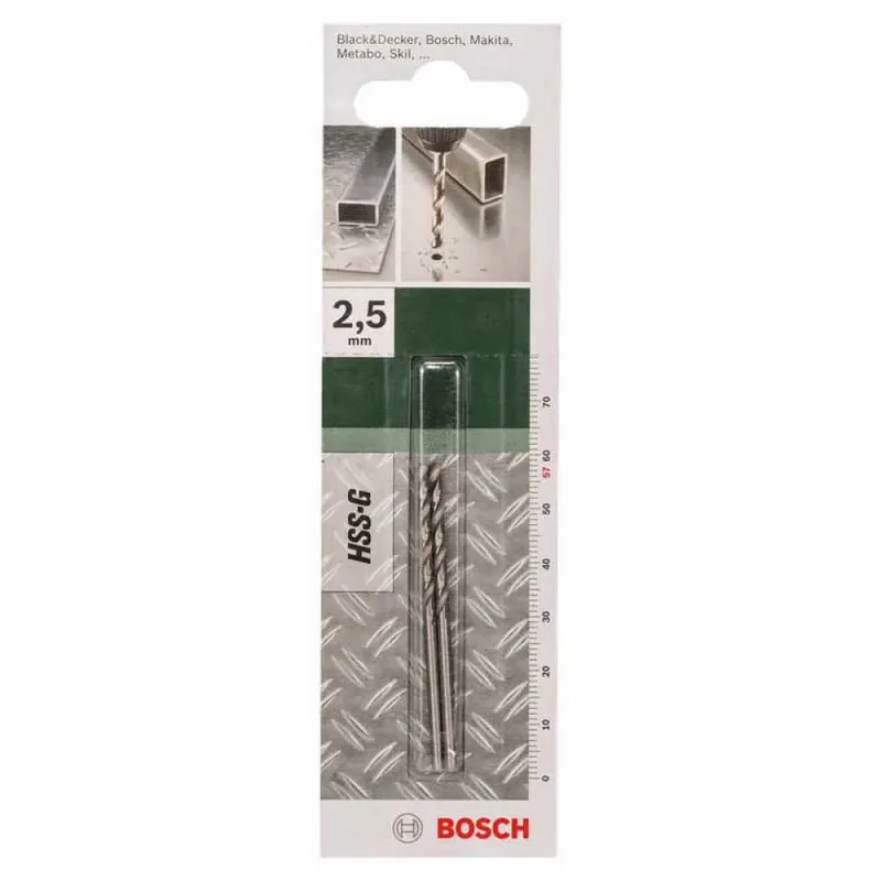 Hss-g 2.5x30x57 Mm Metaalboor 2 Eenheden by Bosch Professional – product image 2 of 2