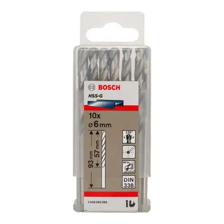 Hss-g Din338 6.0x57x93 Mm Metaalboor 10 Eenheden von Bosch Professional – Produktbild 2 von 3