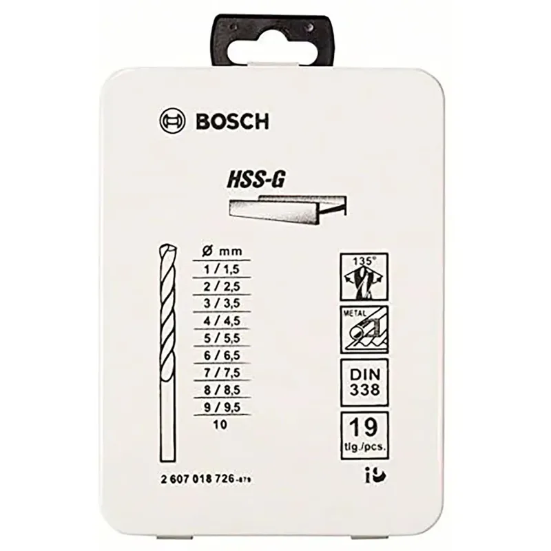 Hss-g Din338 Metaalboor 1-10 Mm 19 Eenheden de Bosch Professional – image du produit 3 sur 5
