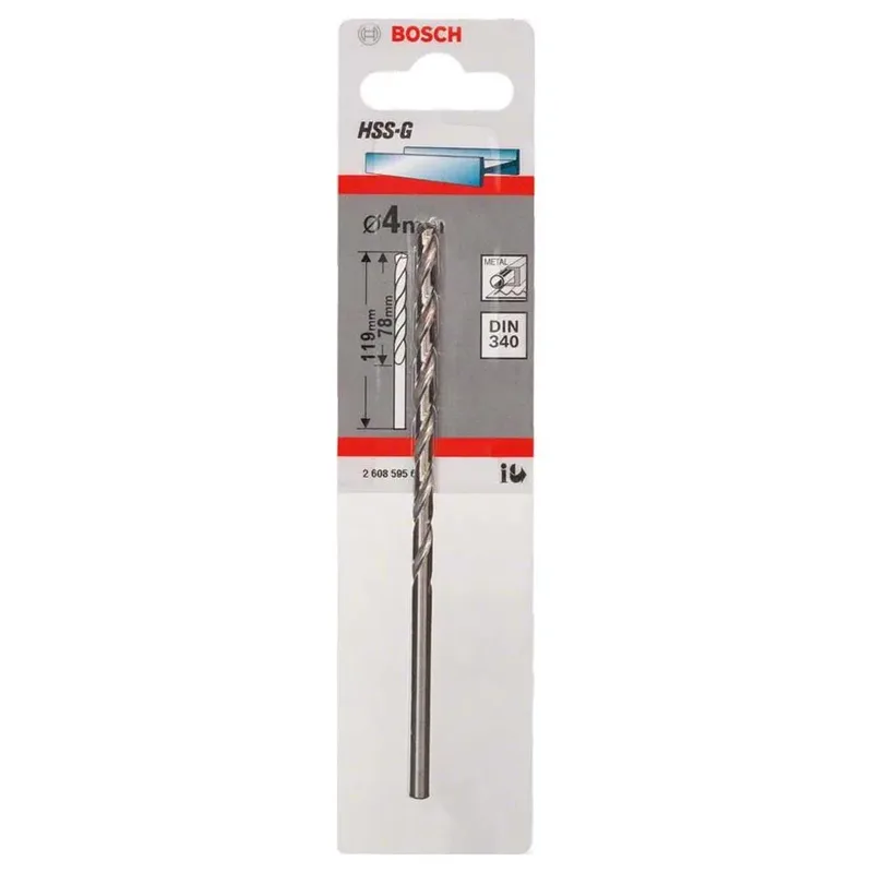 Hss-g Din340 4.0x78x119 Mm Metaalboor von Bosch Professional – Produktbild 2 von 2