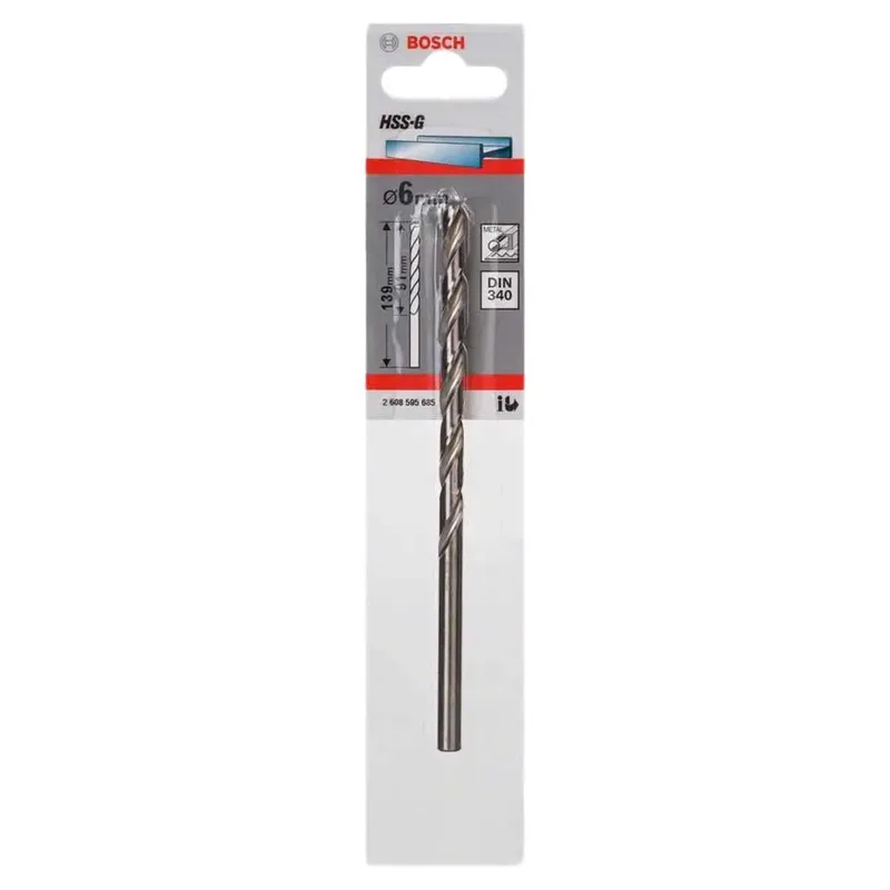Hss-g Din340 6.0x91x139 Mm Metaalboor de Bosch Professional – image du produit 2 sur 2