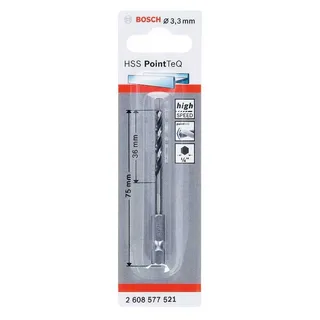 Hss Pointteq Hex 3.3 Metaalboor van Bosch Professional – productafbeelding 2 van 5