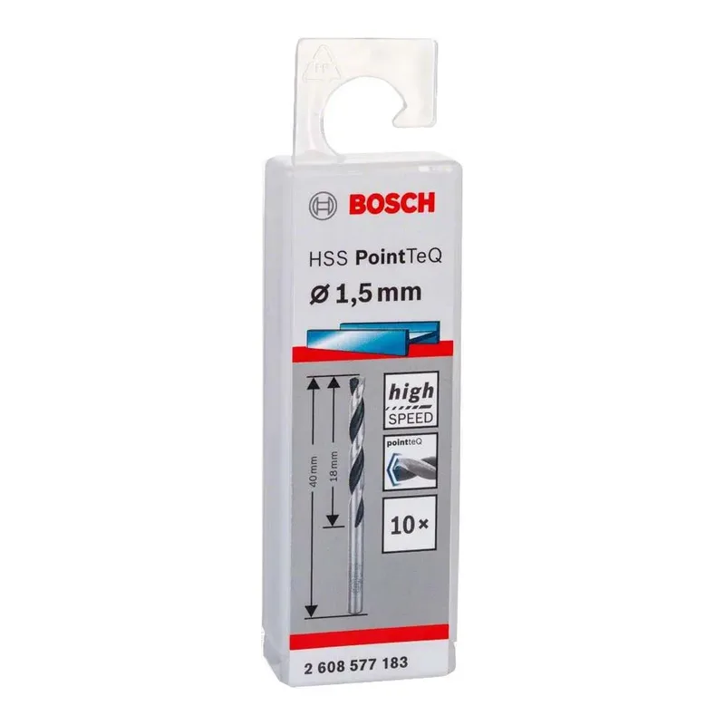 Hss-rpointteq Din338 1.5x18x40 Mm Metaalboor 10 Eenheden von Bosch Professional – Produktbild 2 von 6