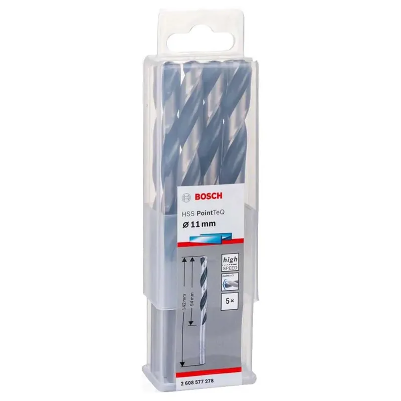 Bosch Accesorios Foret à Métaux Hss-rpointteq Din338 11.0x94x142 Mm 5 Unités de Bosch Professional – image du produit 2 sur 6
