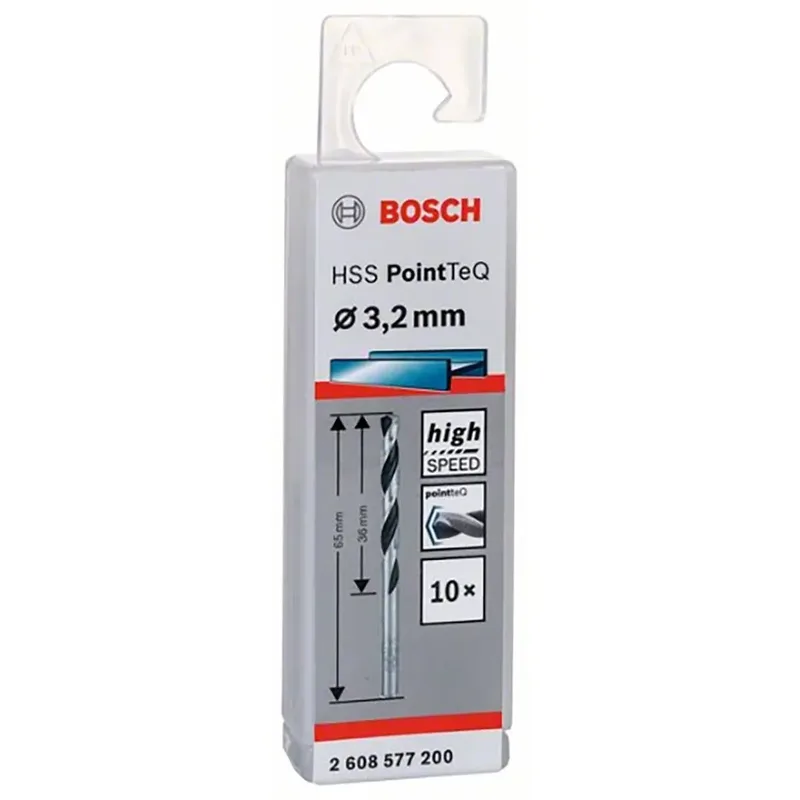 Bosch Accesorios Foret à Métaux Hss-rpointteq Din338 3.2x36x65 Mm 10 Unités de Bosch Professional – image du produit 1 sur 6