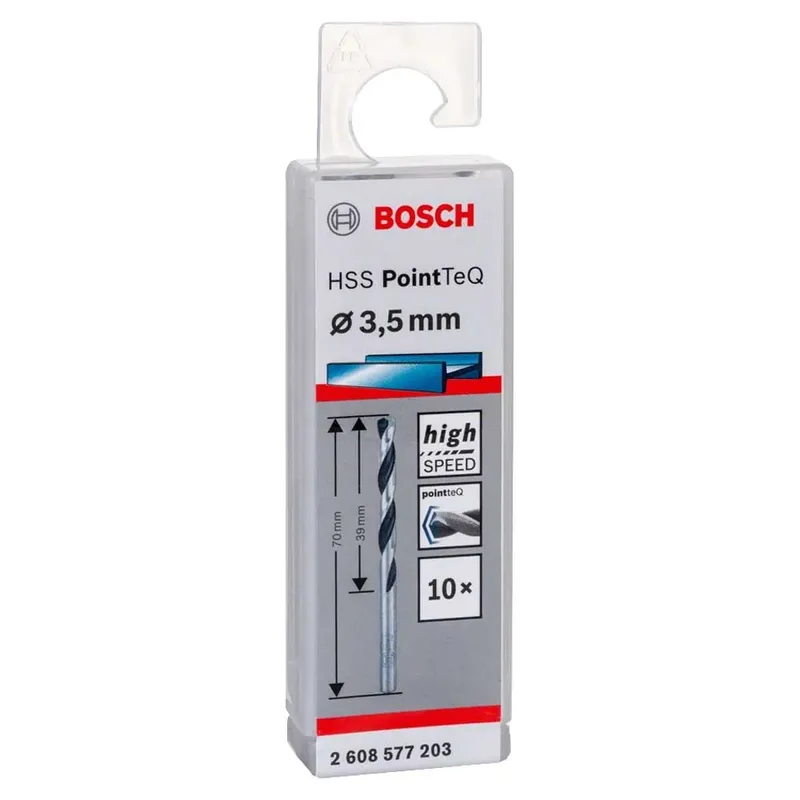Hss-rpointteq Din338 3.5x39x70 Mm Metaalboor 10 Eenheden von Bosch Professional – Produktbild 2 von 6