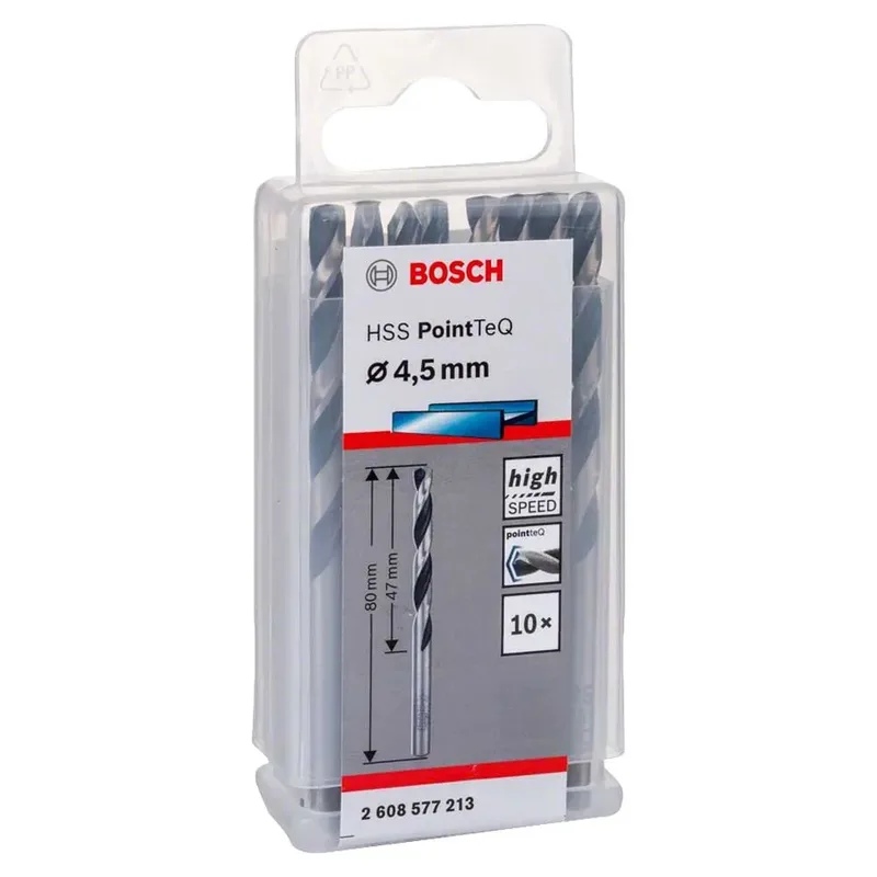 Hss-rpointteq Din338 4.5x47x80 Mm Metaalboor 10 Eenheden de Bosch Professional – image du produit 2 sur 6