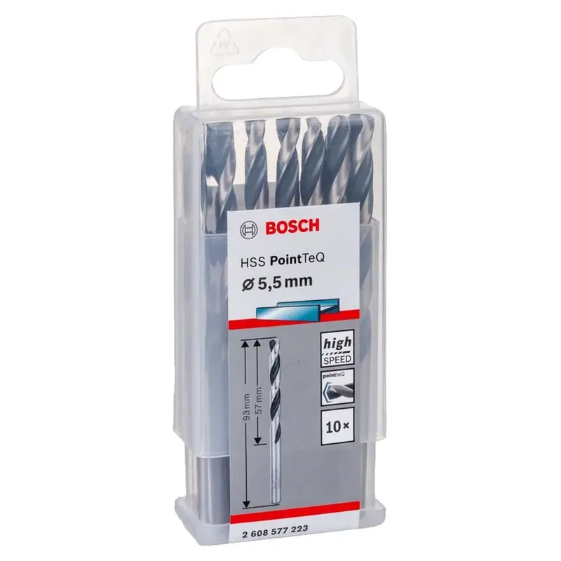 Hss-rpointteq Din338 5.5x57x93 Mm Metaalboor 10 Eenheden de Bosch Professional – image du produit 2 sur 6