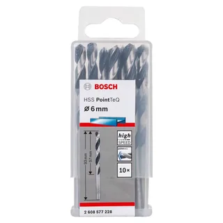 Hss-rpointteq Din338 6.0x57x93 Mm Metaalboor 10 Eenheden von Bosch Professional – Produktbild 2 von 6