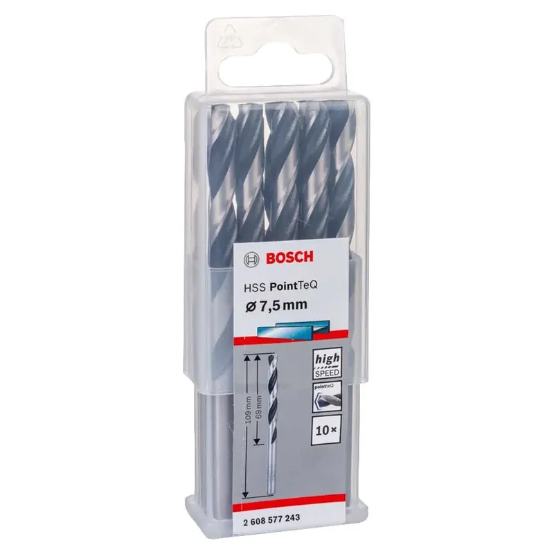 Hss-rpointteq Din338 7.5x69x109 Mm Metaalboor 10 Eenheden von Bosch Professional – Produktbild 2 von 6