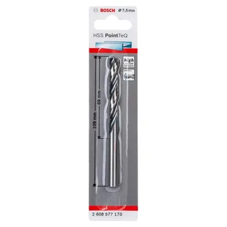 Hss-rpointteq Din338 7.5x69x109 Mm Metaalboor de Bosch Professional – image du produit 2 sur 6