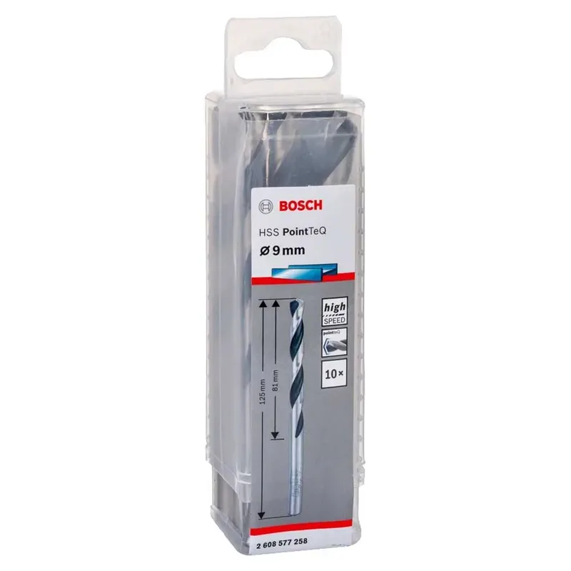 Hss-rpointteq Din338 9.0x81x125 Mm Metaalboor 10 Eenheden de Bosch Professional – image du produit 2 sur 6
