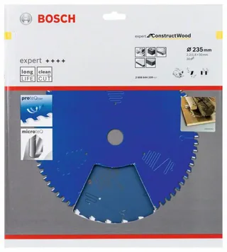 Kreissägeblatt Expert for Construct Wood 235 x 30 x 2,0 mm 30 van Bosch Professional – productafbeelding 2 van 2