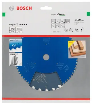 Kreissägeblatt Expert for Wood 160 x 20 x 2,6 mm 24 de Bosch Professional – image du produit 2 sur 2