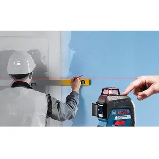 Lijnlaser GLL 3-80 4 x AA batterijen + richtplaat + etui by Bosch Professional, Kleurloos – product image 4 of 4