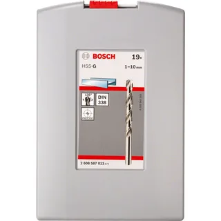 Metaalboorset Hss-g In Doos 1/0-10/0 Mm 19 Stukken van Bosch Professional – productafbeelding 2 van 2