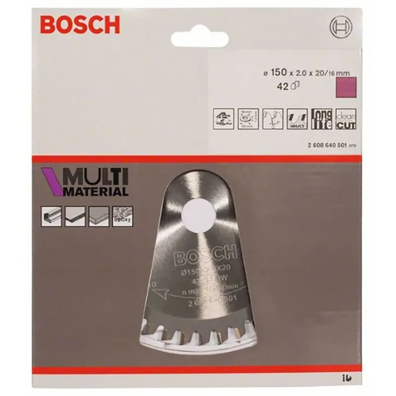 Mm Mu H 150x20-42 Multimateriaal Cirkelzaagblad de Bosch Professional – image du produit 1 sur 2