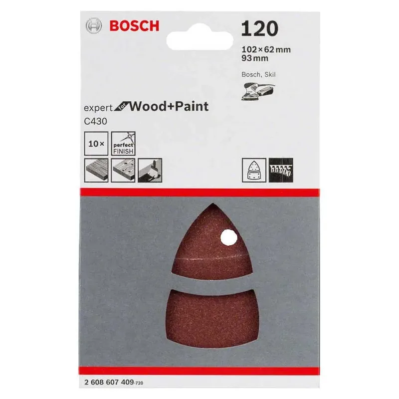 Multi Expert 102x62 G120 Schuurpapier Hout 93 Mm 10 Eenheden by Bosch Professional – product image 2 of 2