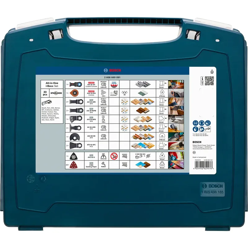 multifunctioneel gereedschap - Accessoires All-in-One i-Boxx-set 33-delig ( 2608669091 ) Starlock in koffer by Bosch Professional – product image 3 of 4