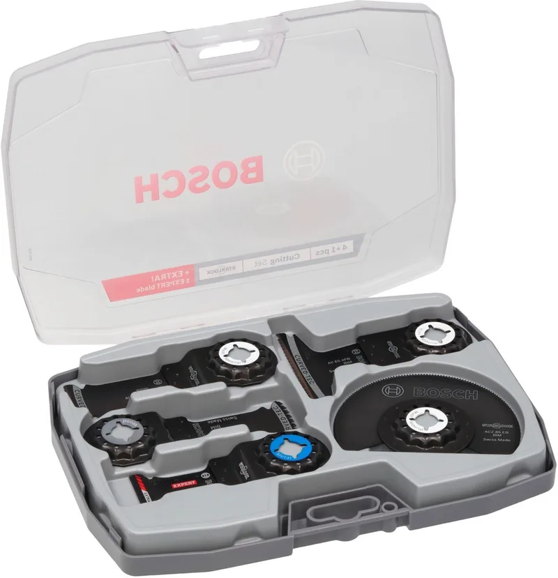 multifunctioneel gereedschap Accessoires Zaagset 5-delig ( 2608669093 ) Starlock + koffer von Bosch Professional – Produktbild