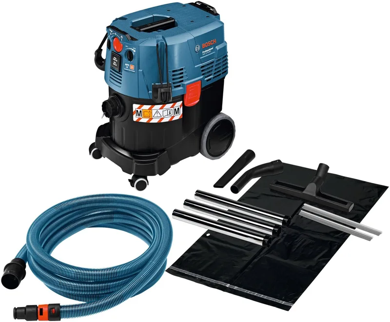 Nass-Trocken-Sauger GAS 35 M AFC, 1380 W by Bosch Professional, Blue, Black – product image
