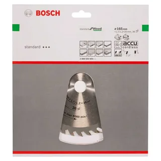 Bosch Accesorios Lame De Scie Circulaire Pour Bois Op Wo H 165x20-36 de Bosch Professional – image du produit 2 sur 2